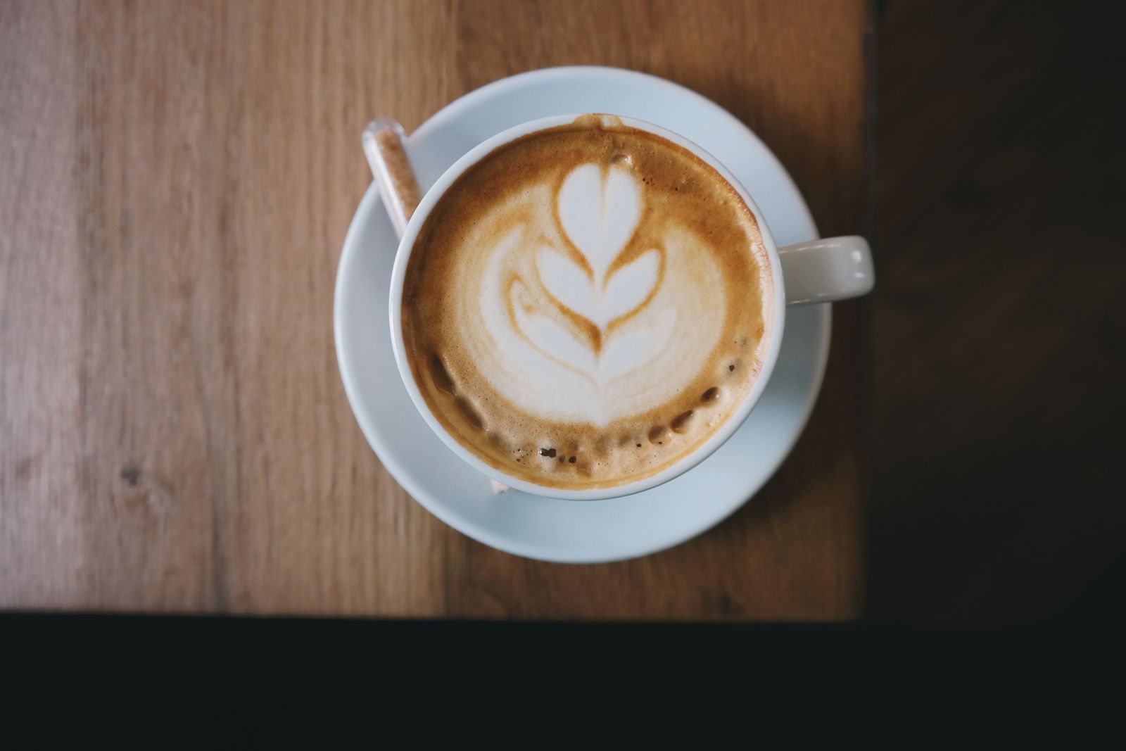 ラテアートのコーヒー